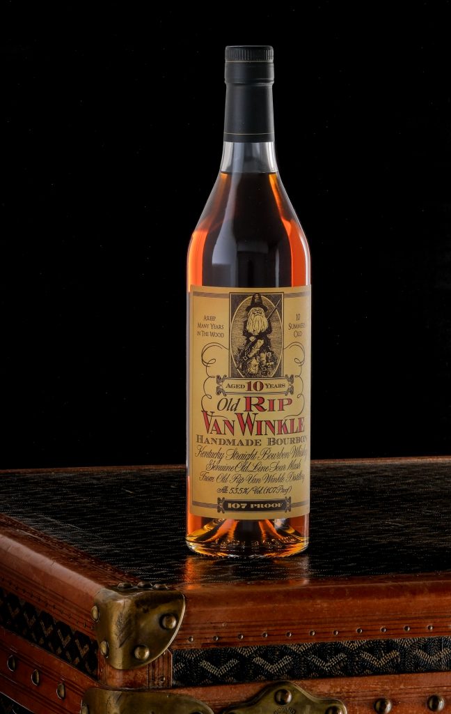 Old Rip Van Winkle 10 Year 107 Proof Kentucky Bourbon.