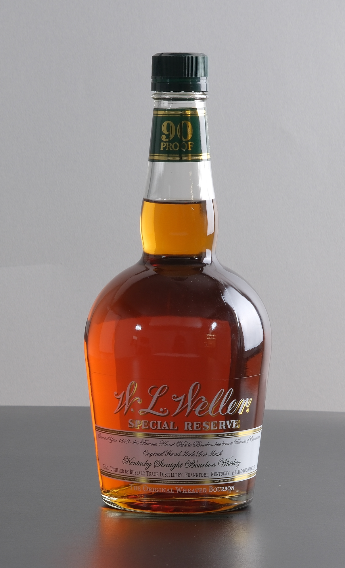 Sell old bottles of whiskey: W.L. Weller Special Reserve 90 Proof Kentucky Bourbon.