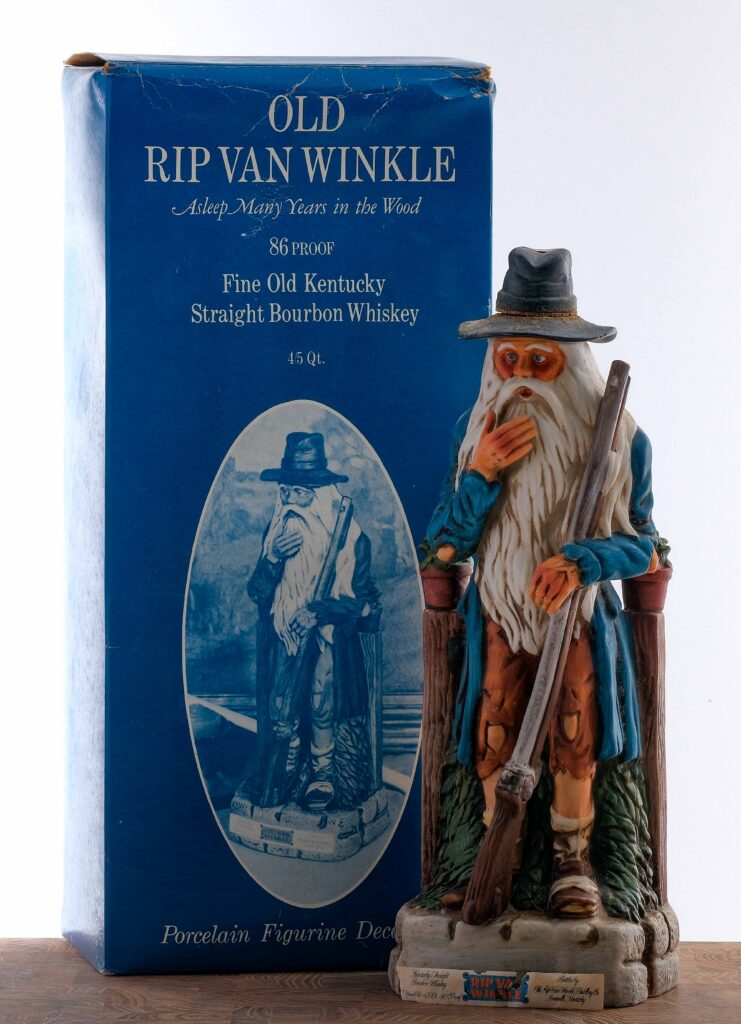 1977 Stizel Weller Old Rip Van Winkle 7 yr Bourbon Decanter