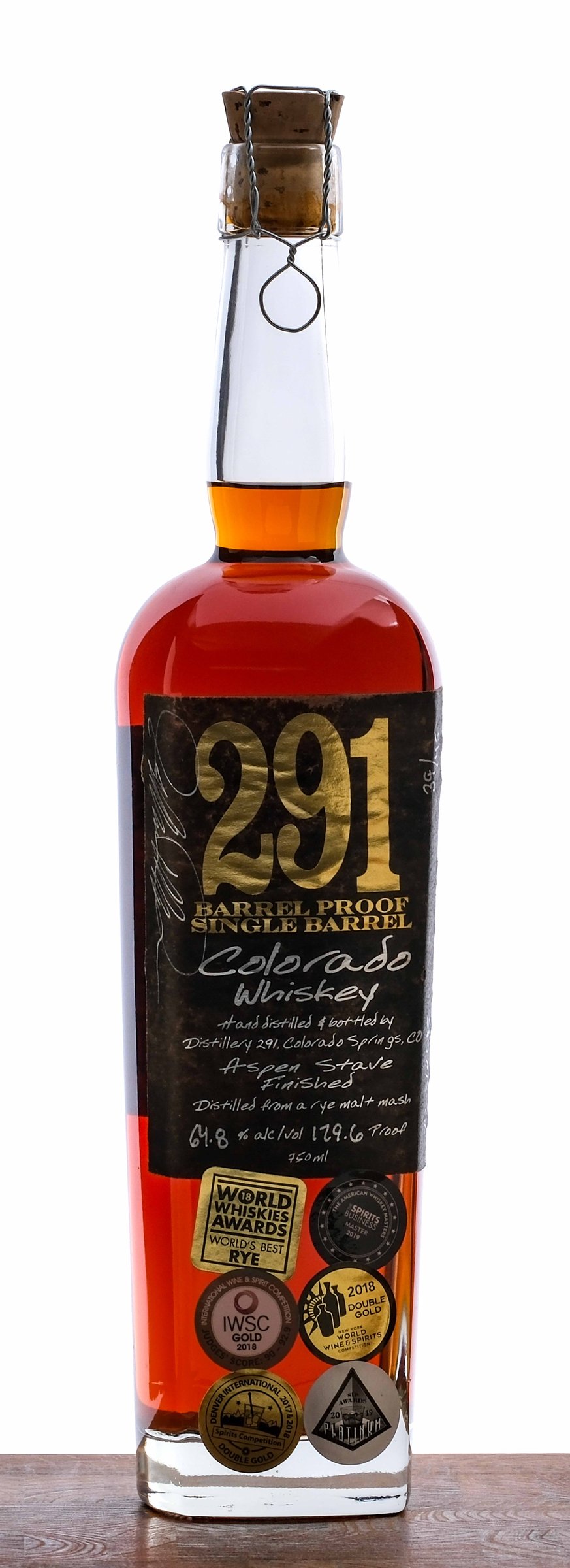291 Barrel Proof Colorado Whiskey
