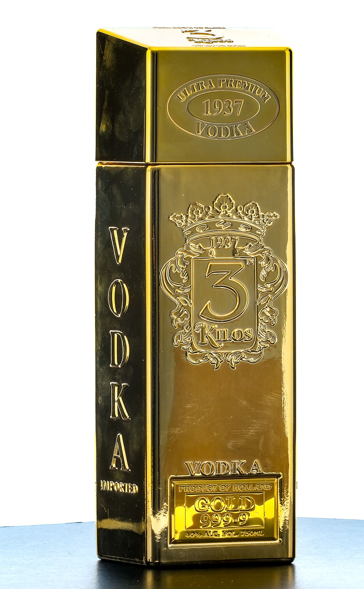 3 Kilos "1937" Gold 999.9 Ultra Premium Vodka