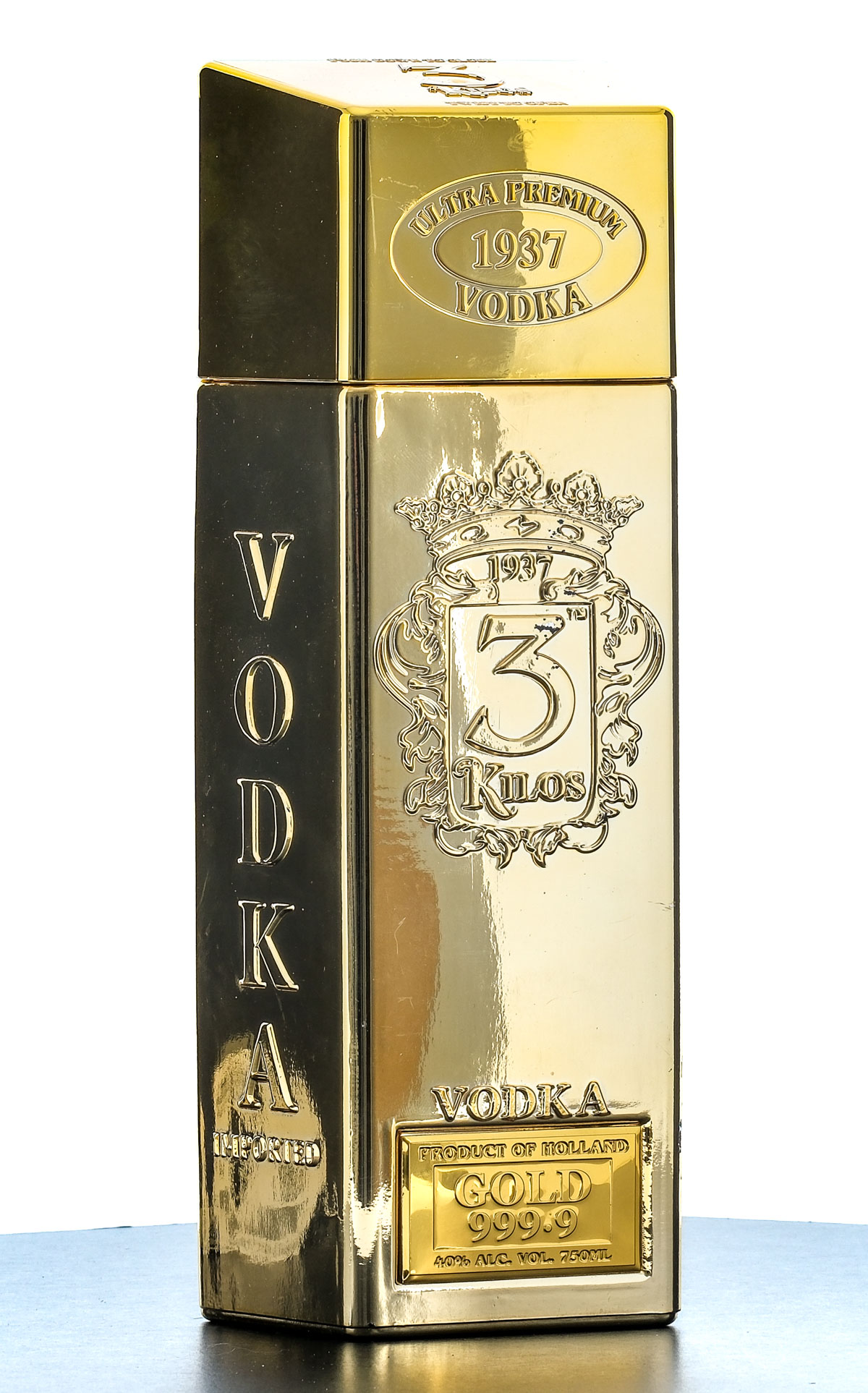 3 Kilos "1937" Gold 999.9 Ultra Premium Vodka