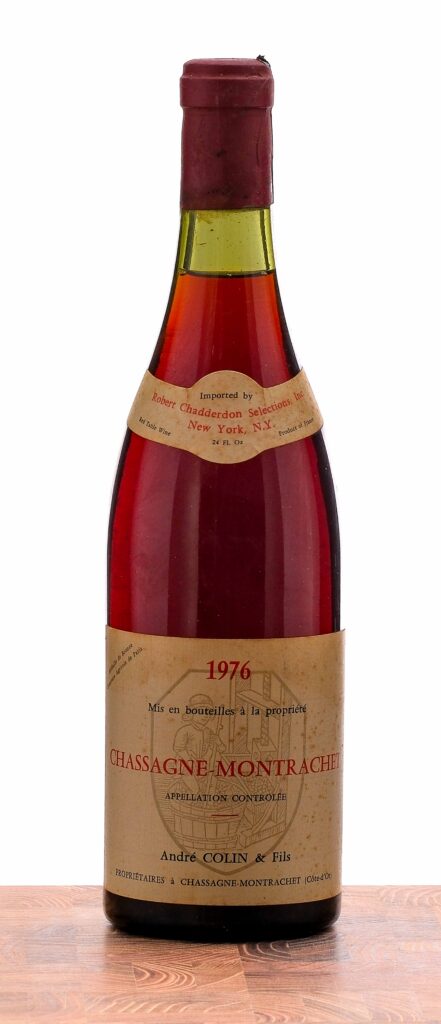 Andre Colin & Fils Chassagne-Montrachet Red Table Wine 1976
