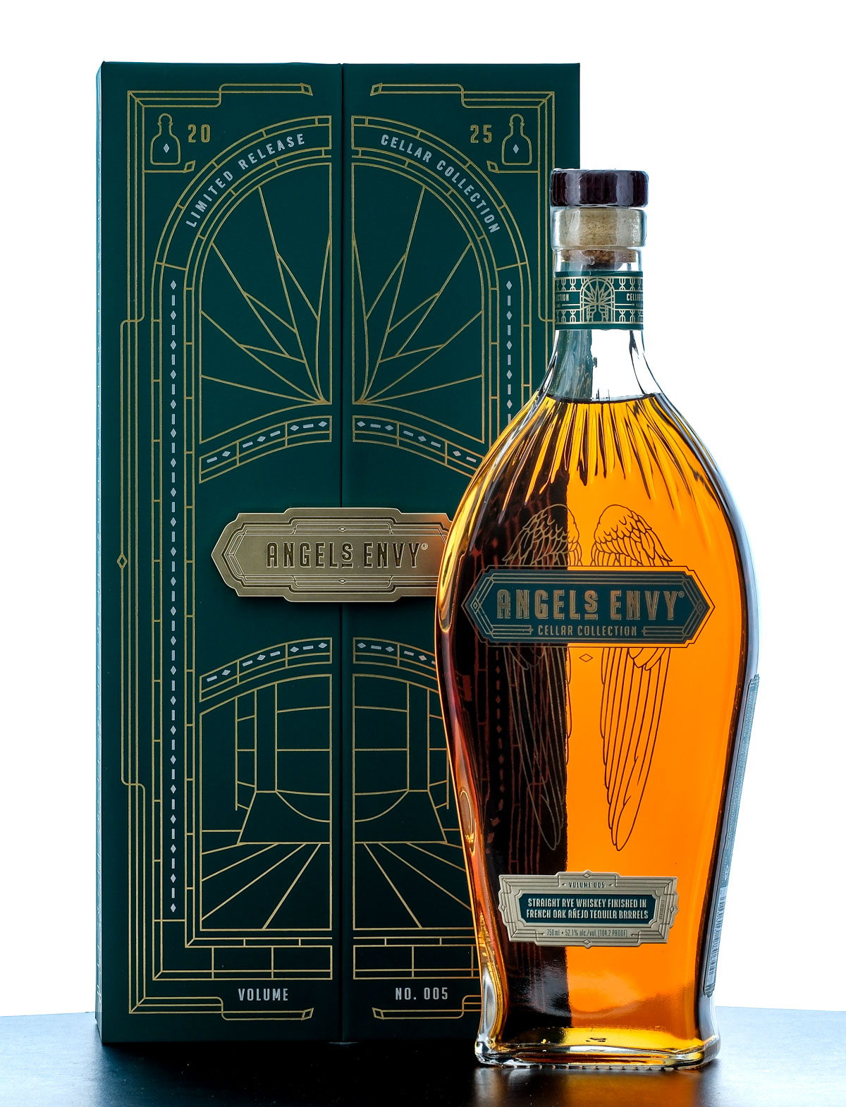 Angel's Envy Limited Release Cellar Collection Straight Rye Whiskey (Finished In Anejo Tequila Barrels) Volume 005 2025