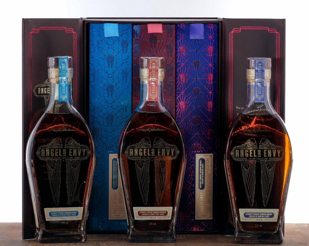 Angels Envy Cellar Collection Series Bourbon Set