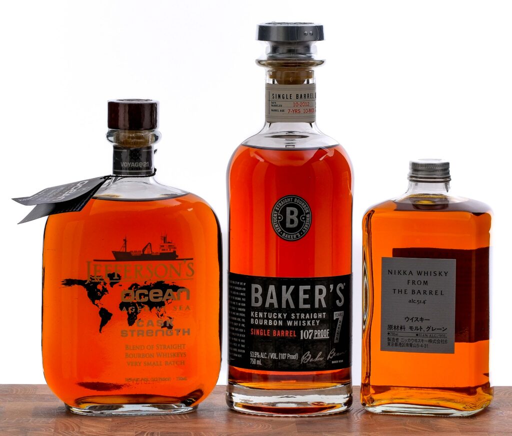 Baker's/Jefferson's/Nikka Bourbon and Whiskey Group (3 Bottles)