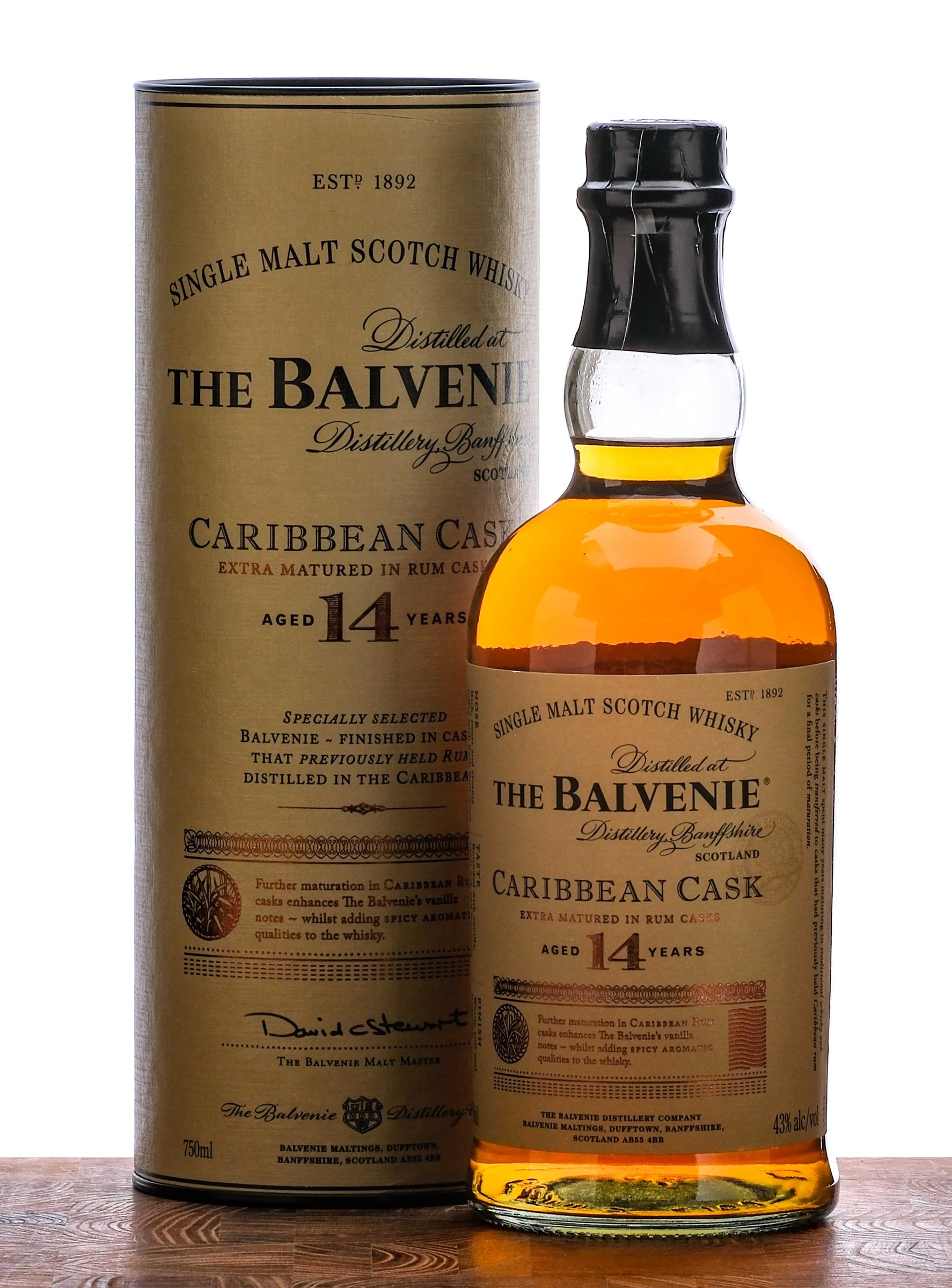 Balvenie 14 Year Caribbean Rum Cask Single Malt Scotch