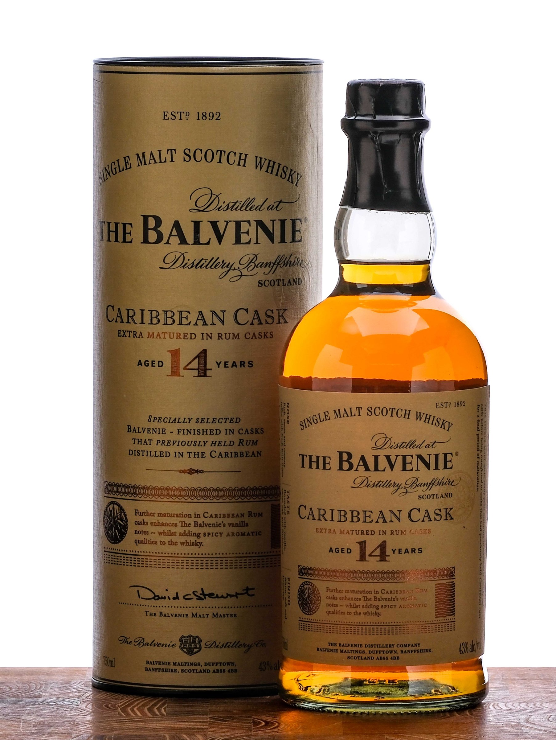 Balvenie 14 Year Caribbean Rum Cask Single Malt Scotch
