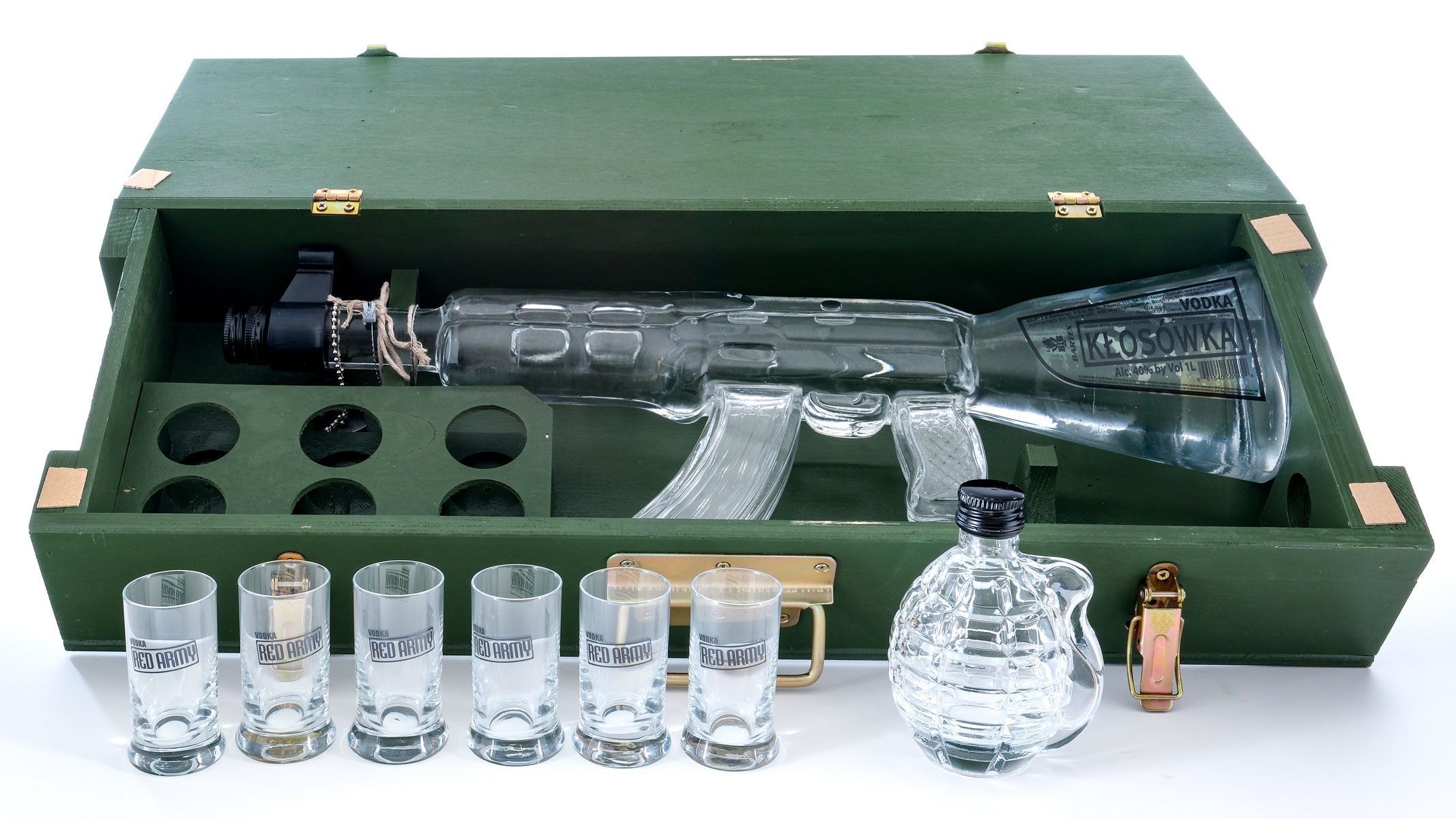 Bartex Red Army Vodka 1L Kalashnikov Gift Set