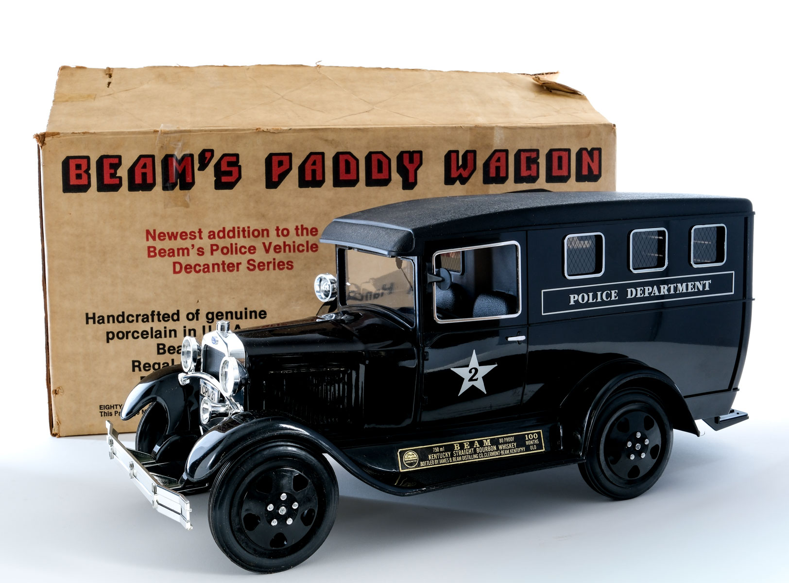 Beam's Paddy Wagon 100 Month Straight Bourbon Vintage Decanter w/ Box