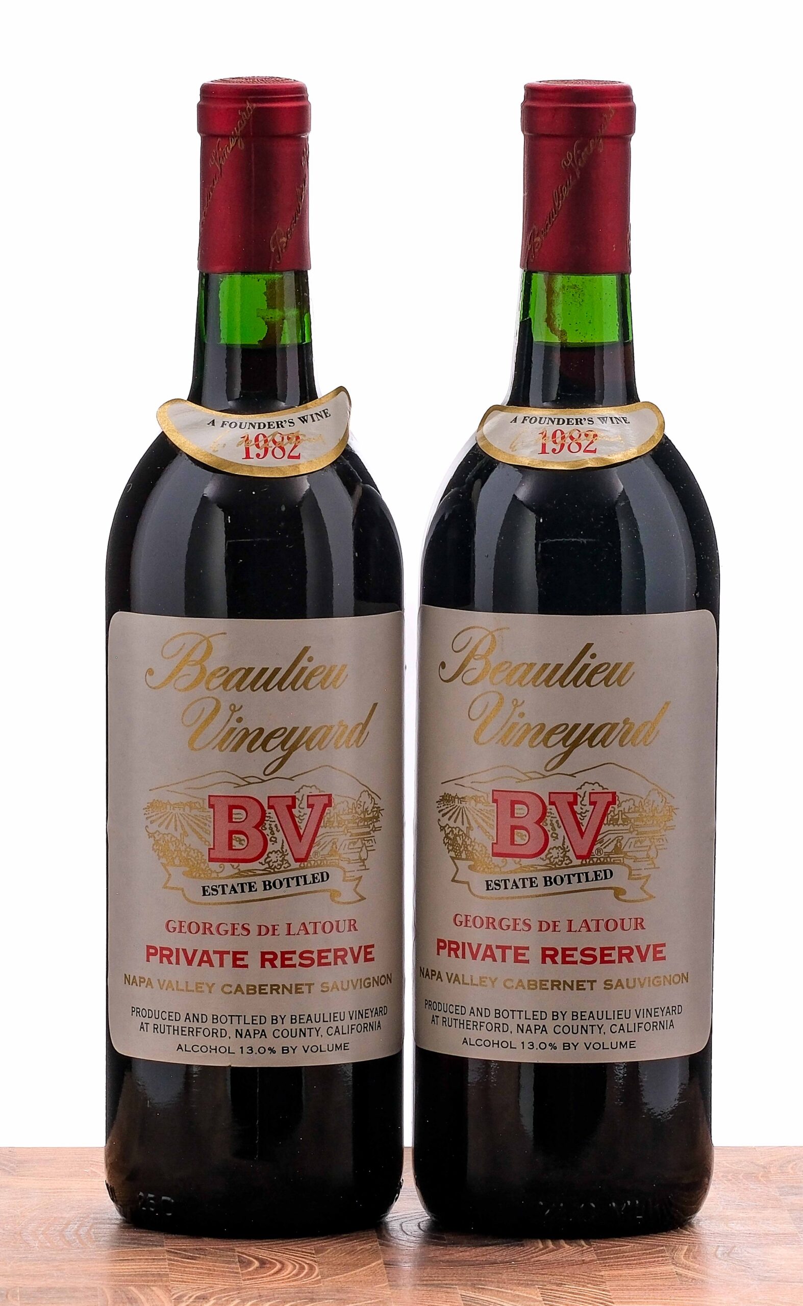 Beaulieu Vineyard Georges de LaTour Private Reserve Cab Sauv 1982 Group (2 Bottles)