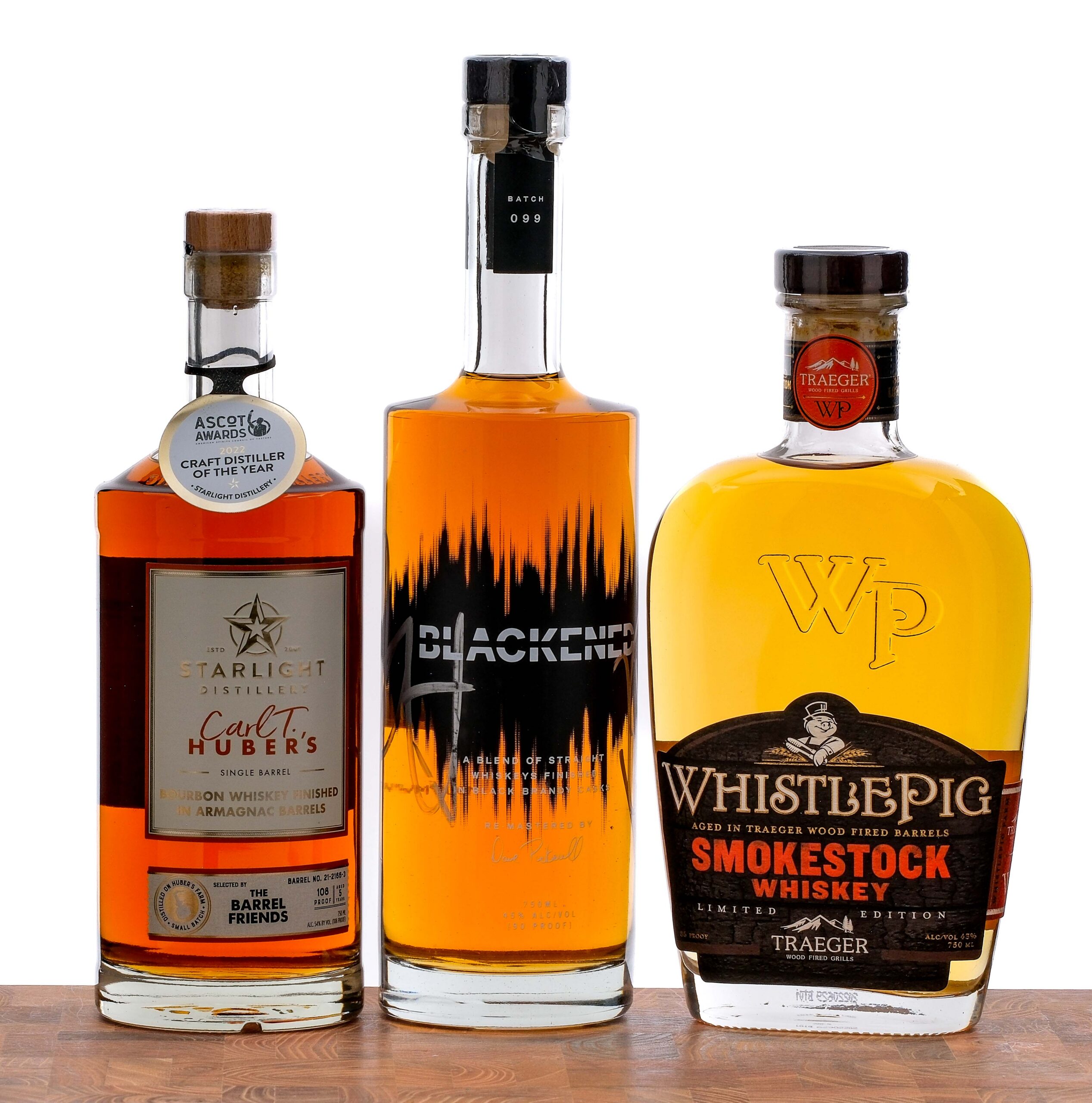 Blackened/Starlight Distillery/WhistlePig Whiskey Group (3 Bottles)