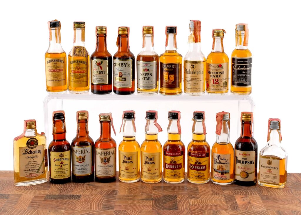 Blended Whiskey Nips, Mini Group (20 Bottles)