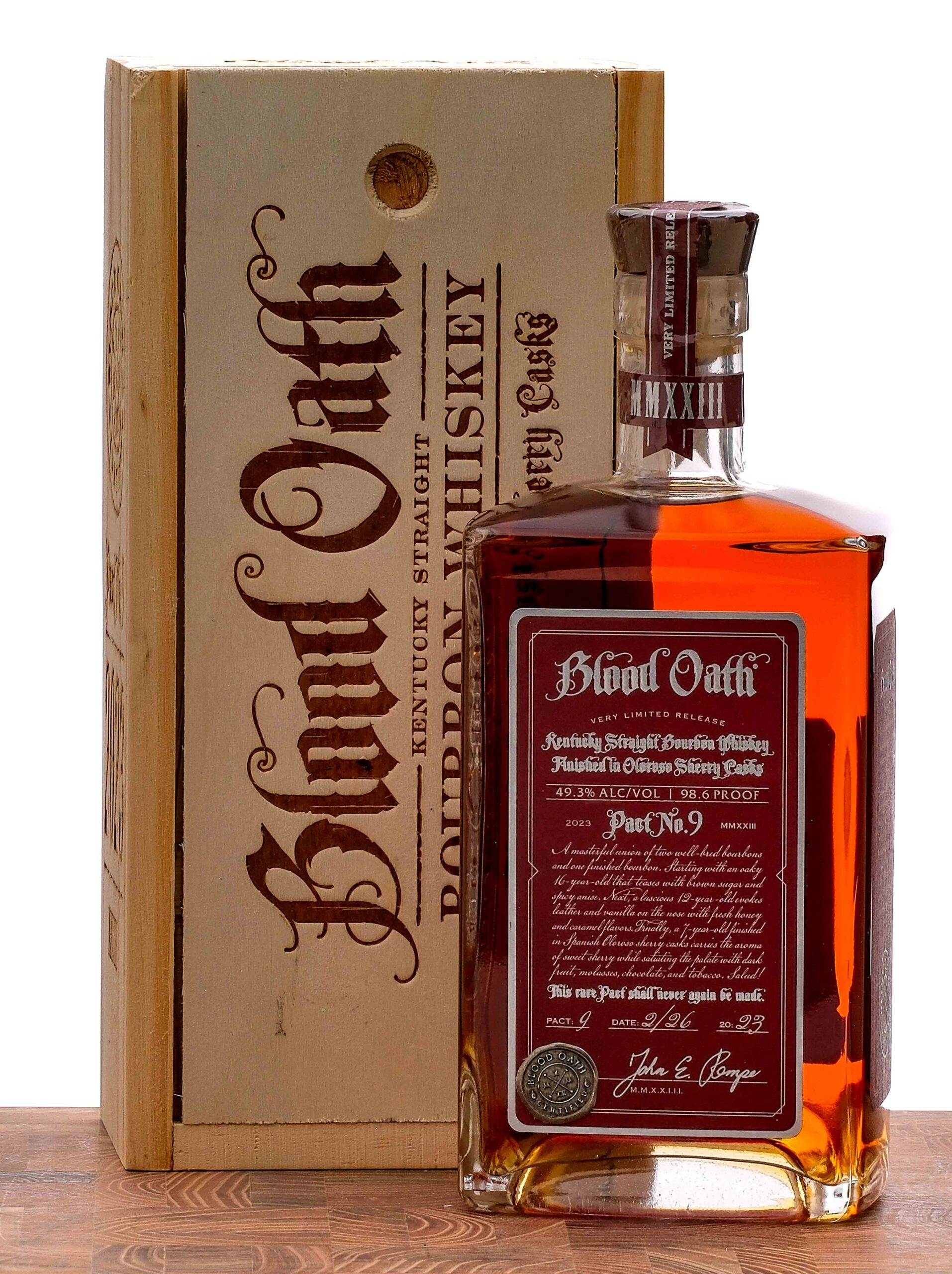 Blood Oath Pact No. 9 Kentucky Bourbon 2023