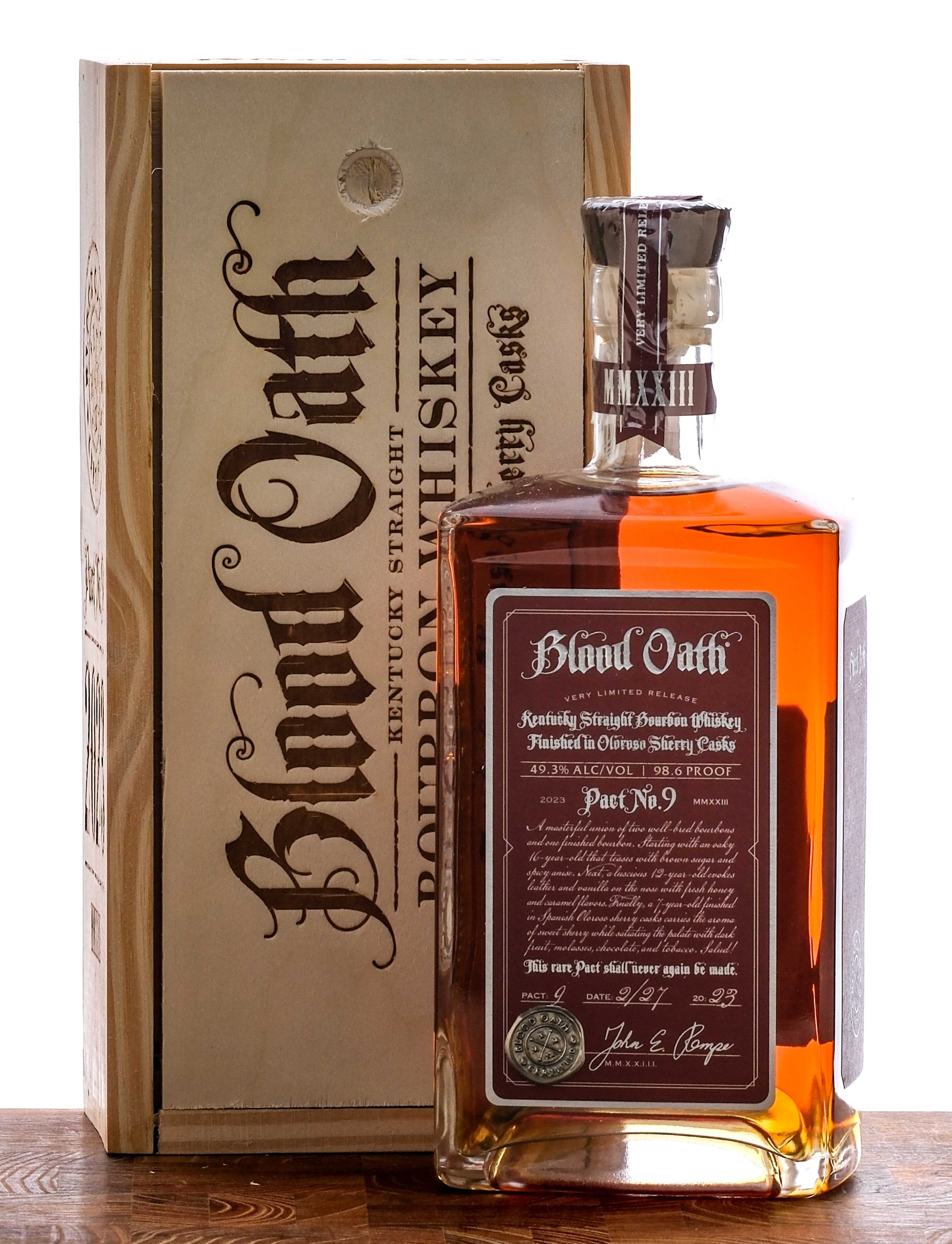 Blood Oath Pact No. 9 Straight Bourbon 2023