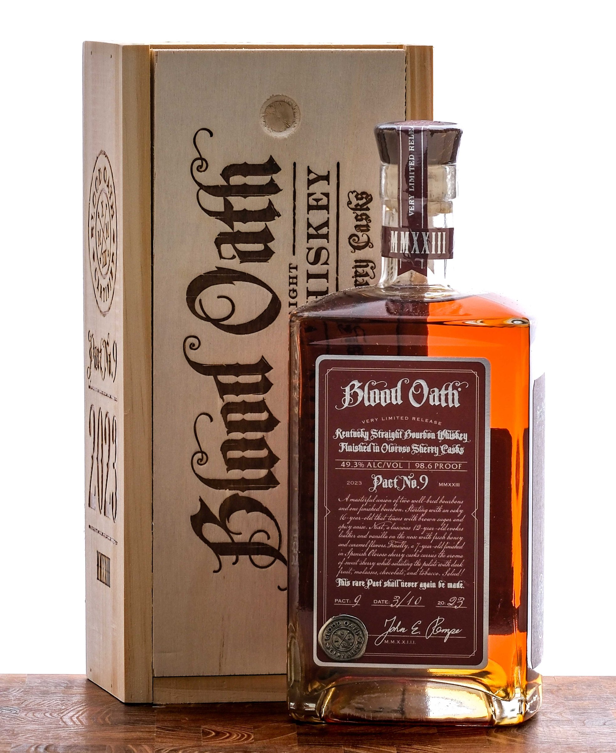 Blood Oath Pact No. 9 Straight Bourbon 2023