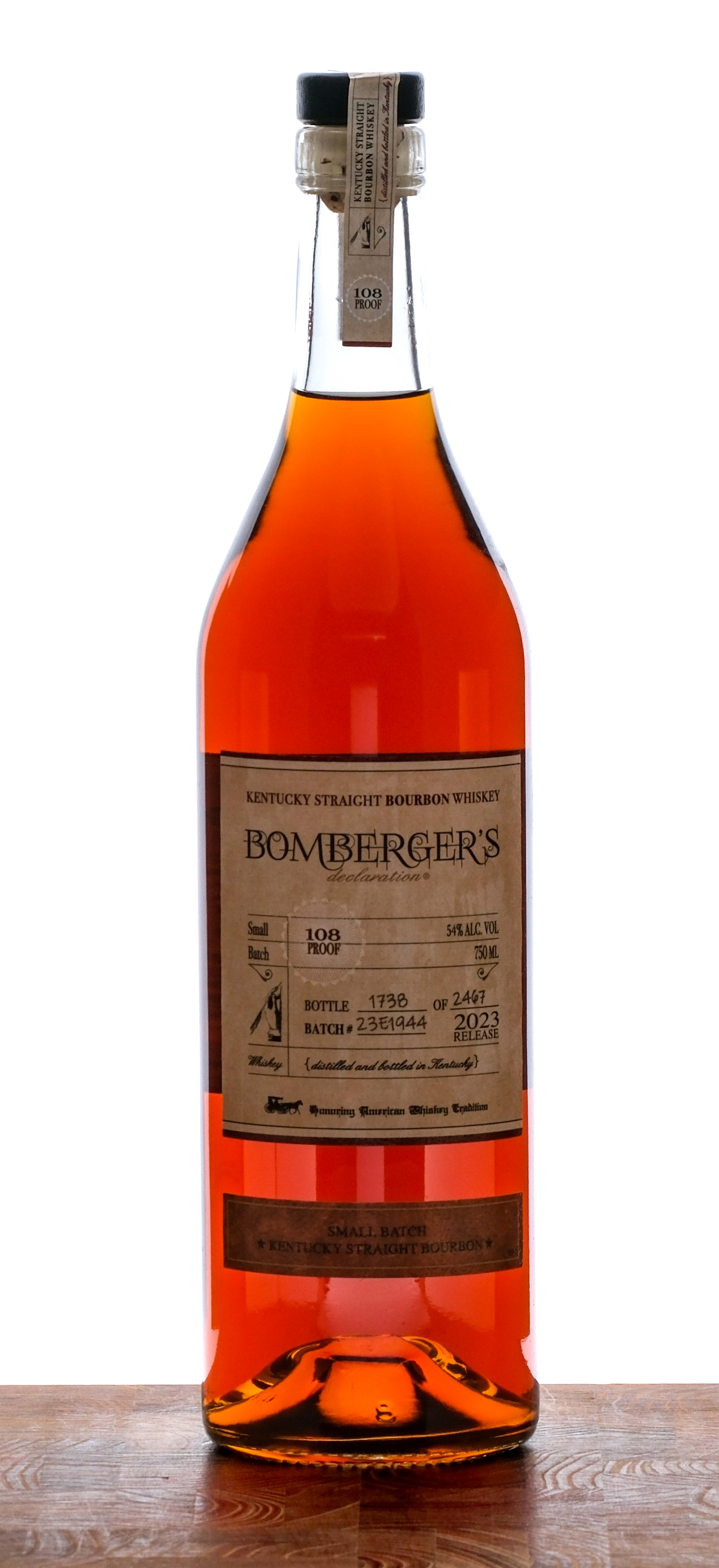 Bomberger's Declaration Small Batch Bourbon 2023