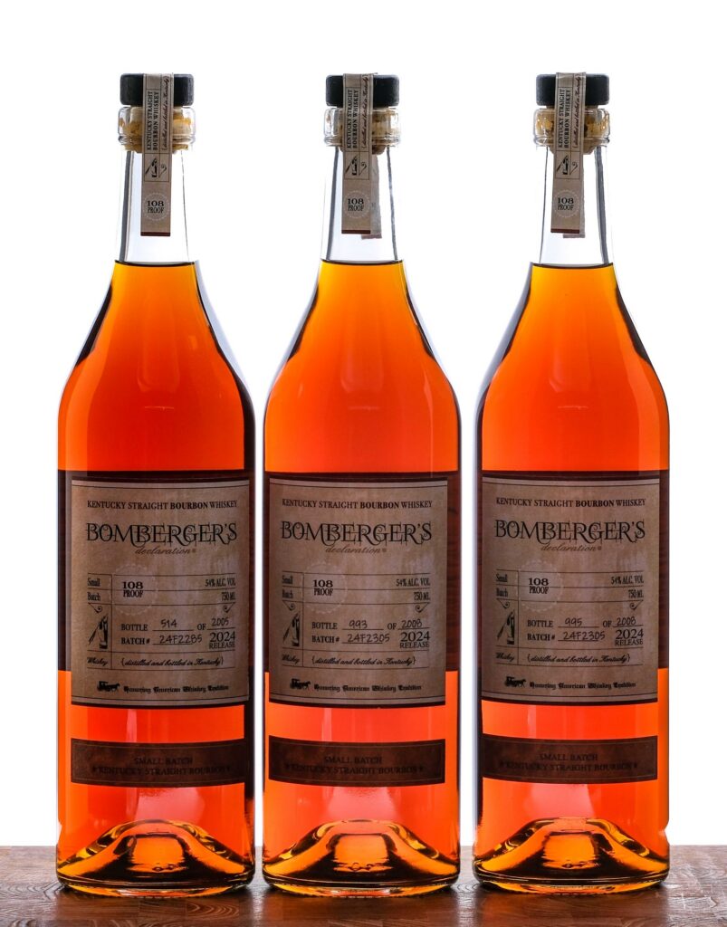 Bomberger's Declaration Small Batch Straight Bourbon 2024 Group (3 Bottles)