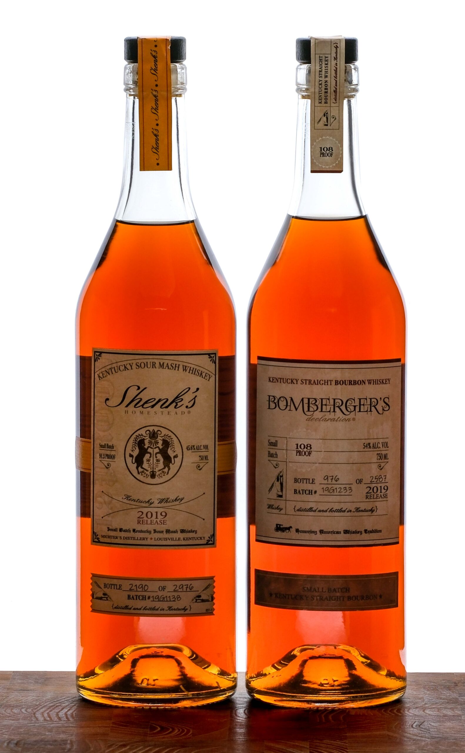 Bomberger's & Shenk's Small Batch Whiskey 2019/2019 (2 Bottles)