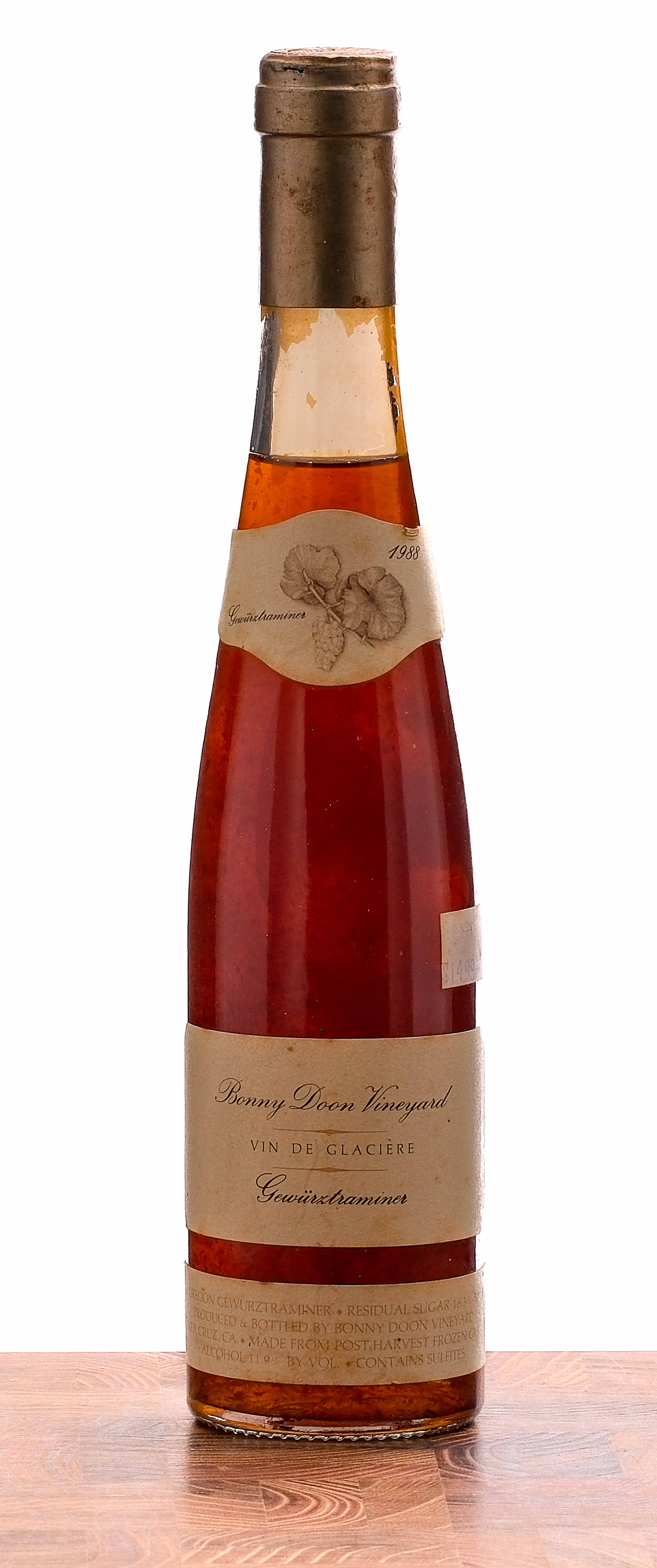 Bonny Doon Vineyard Gewurztraminer Ice Wine 1988