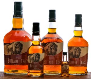 Buffalo Trace Straight Bourbon 50mL - 1.75L Group (5 Bottles)