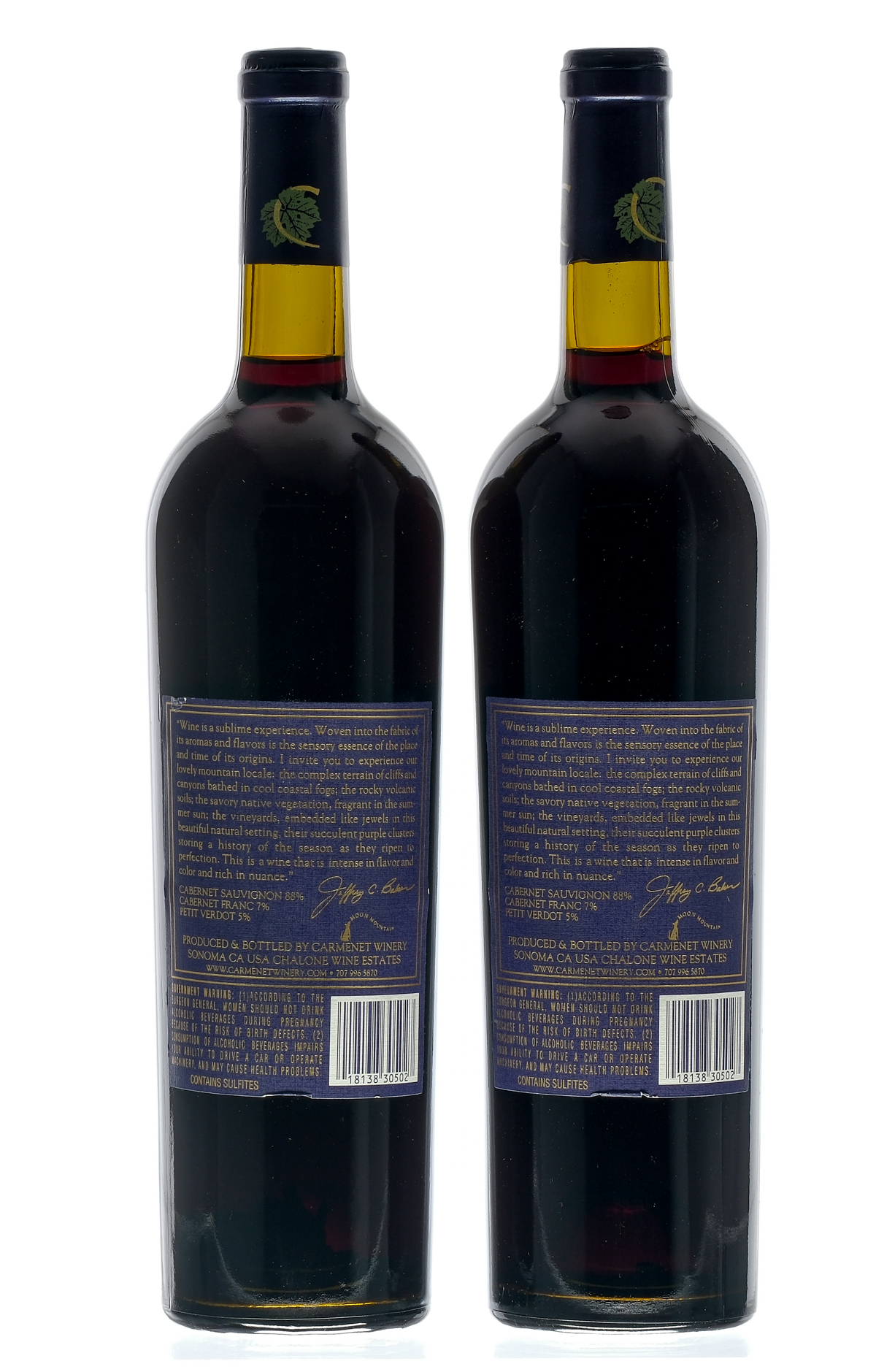 Carmenet Moon Mountain Cabernet 1996