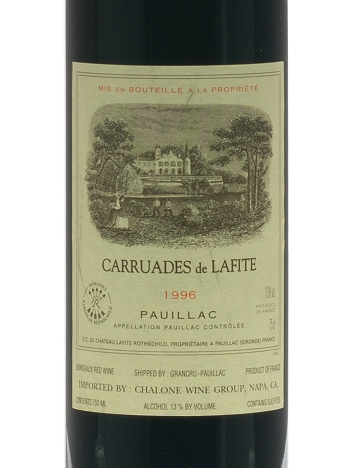 Carruades de Lafite-Rothschild Pauillac 1996