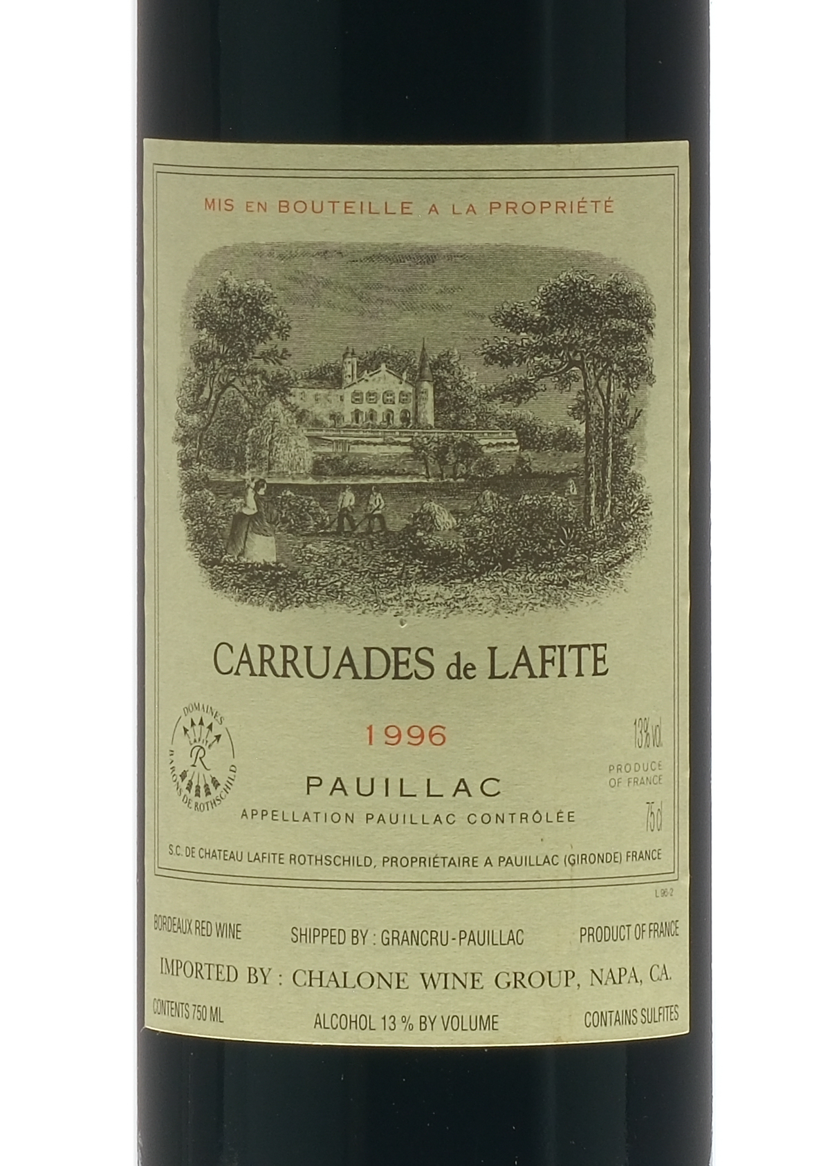 Carruades de Lafite-Rothschild Pauillac 1996
