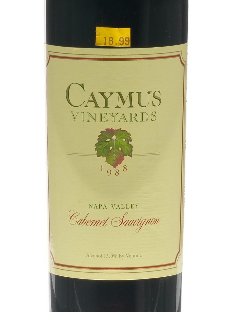 Caymus Vineyard Cabernet 1988