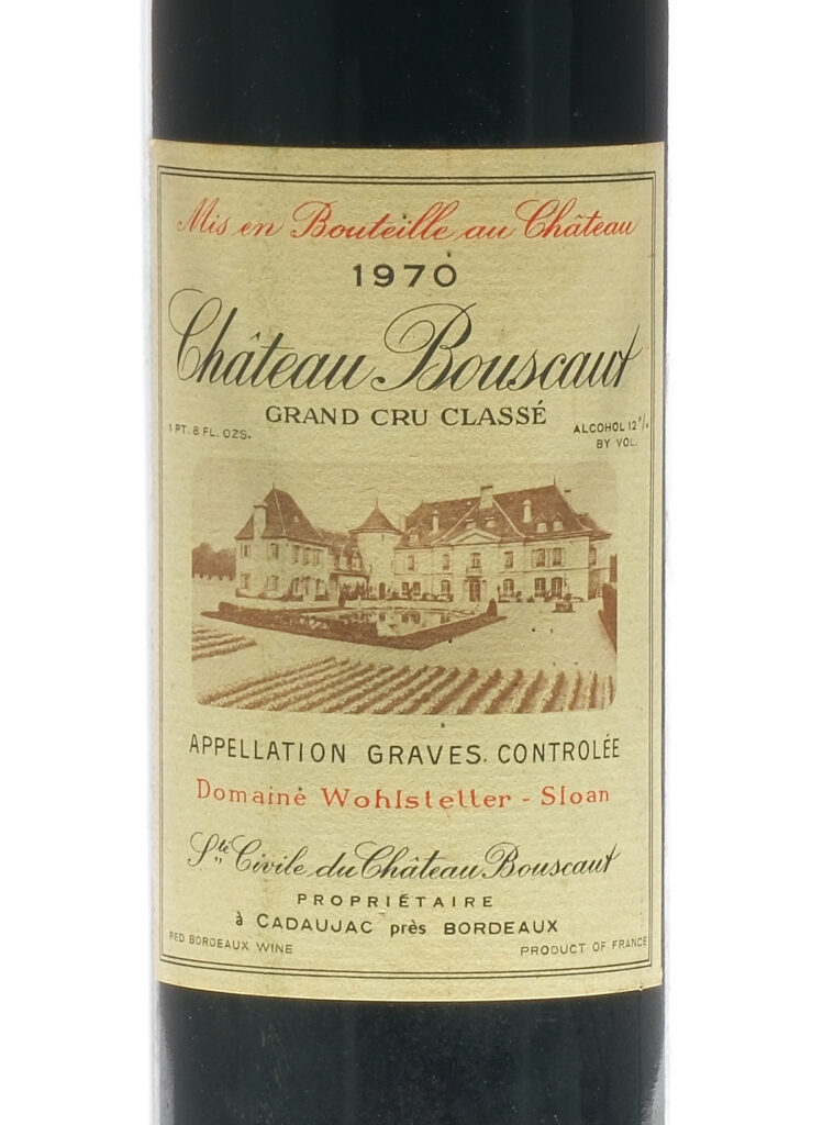 Chateau Bouscaut Bordeaux 1970