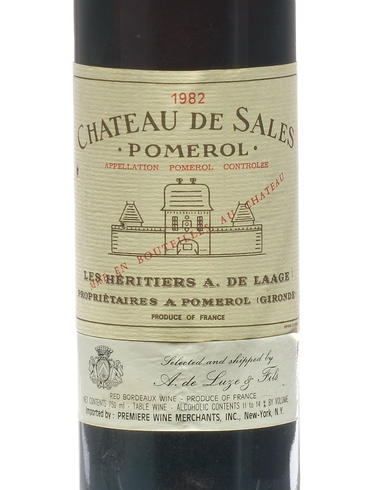 Chateau de Sales Bordeaux 1982
