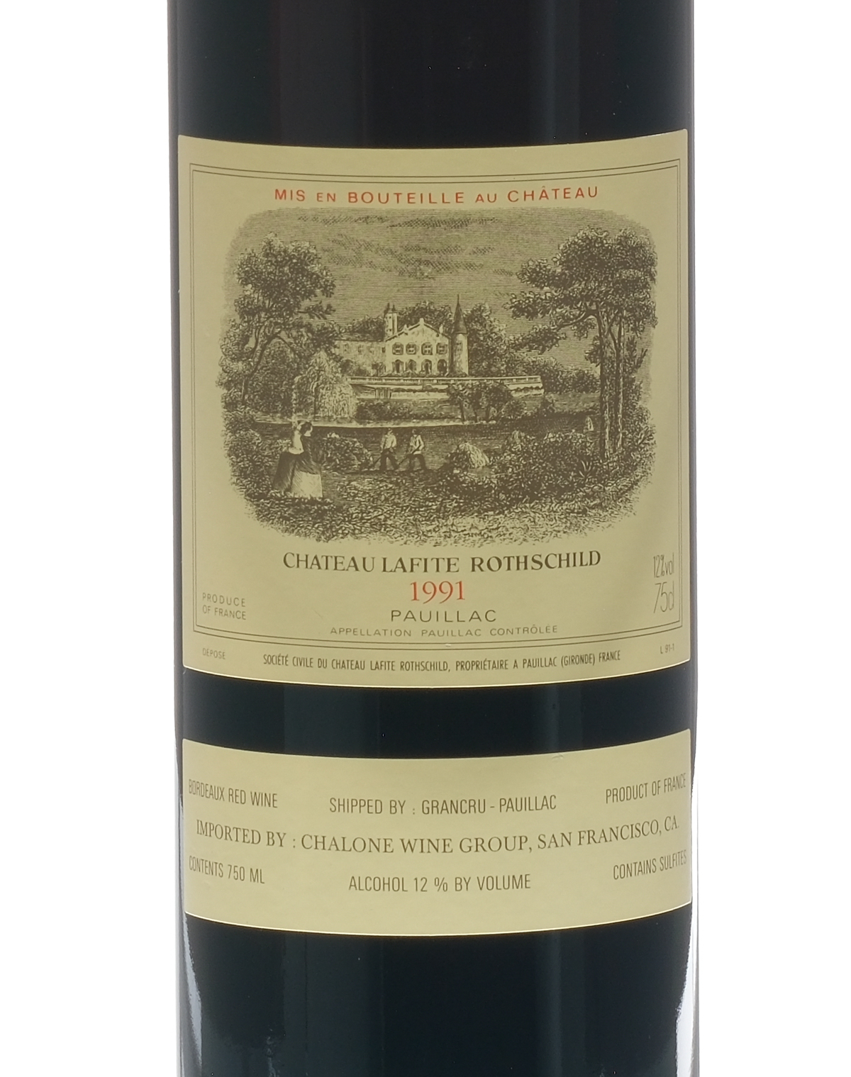 Chateau Lafite Rothschild Bordeaux 1991