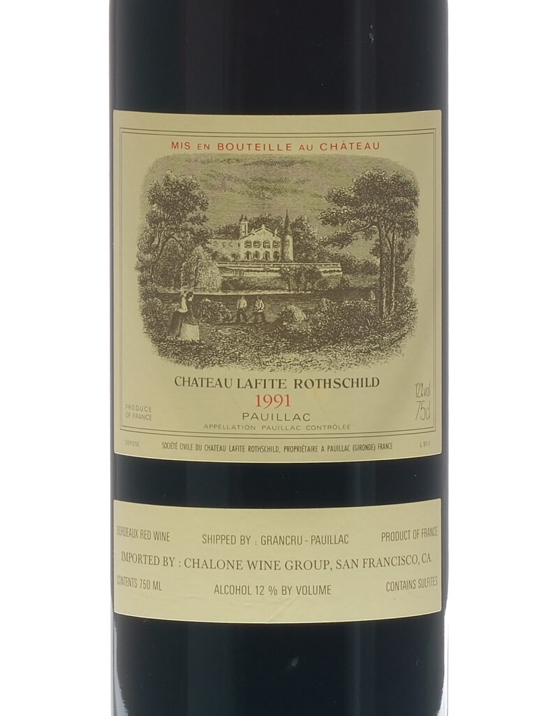 Chateau Lafite Rothschild Bordeaux 1991