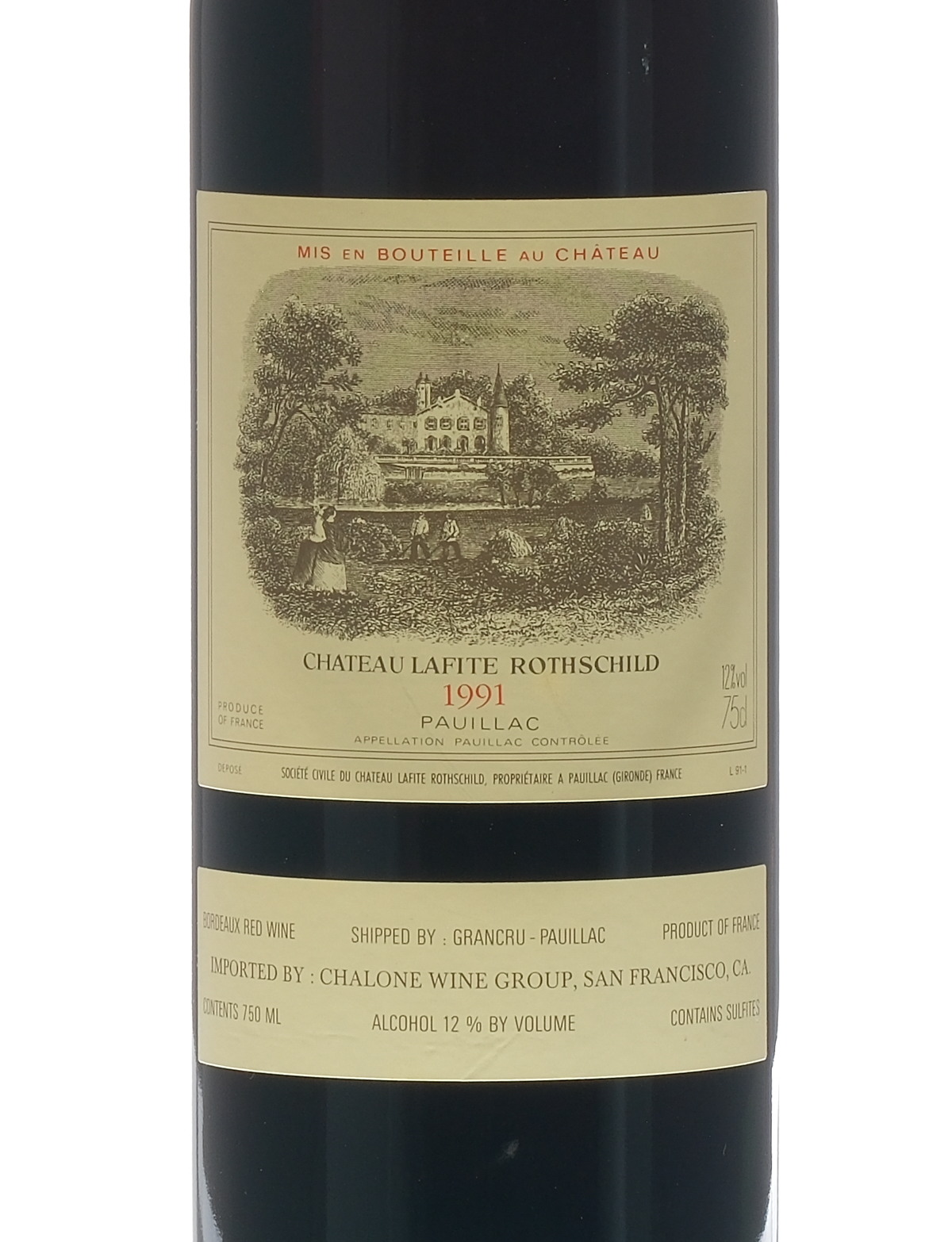 Chateau Lafite Rothschild Bordeaux 1991