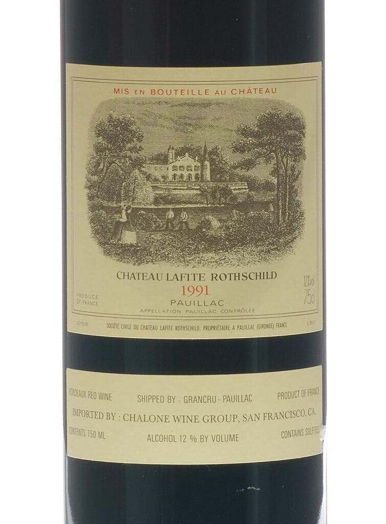 Chateau Lafite Rothschild Bordeaux 1991