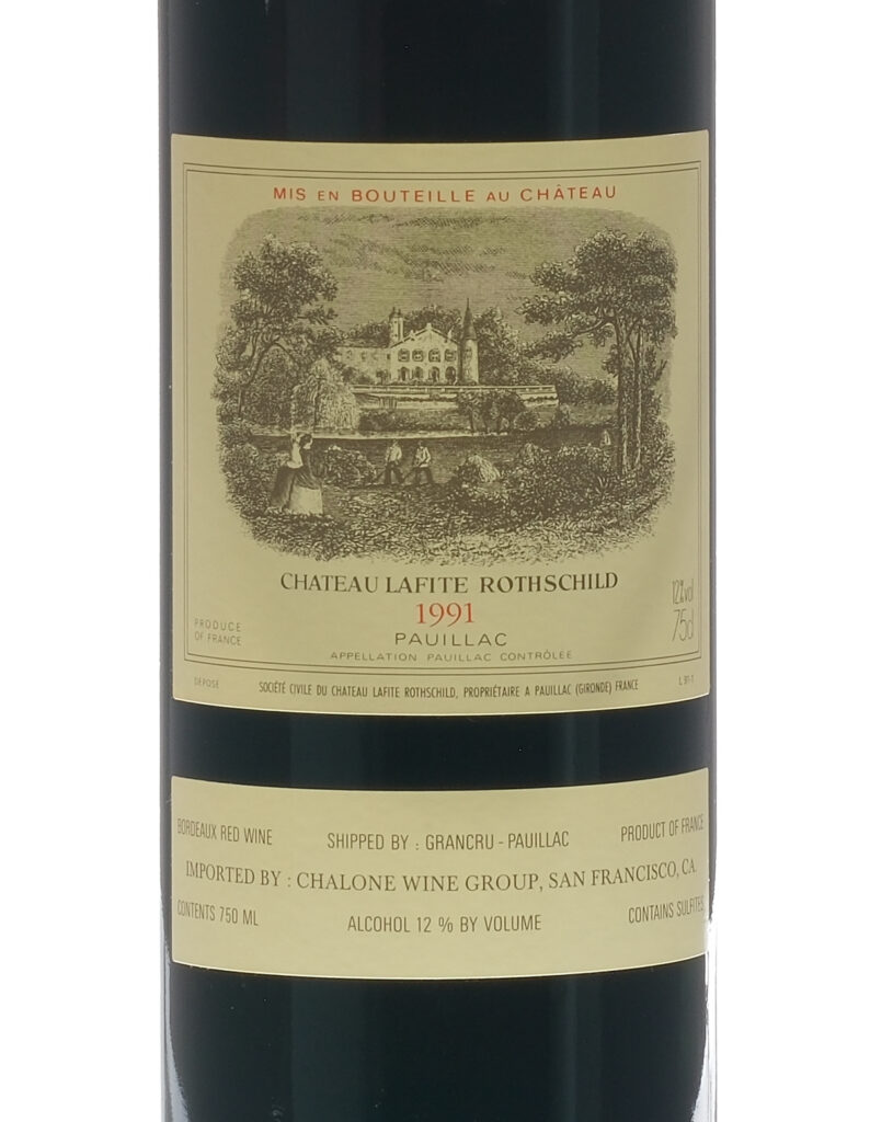 Chateau Lafite Rothschild Bordeaux 1991