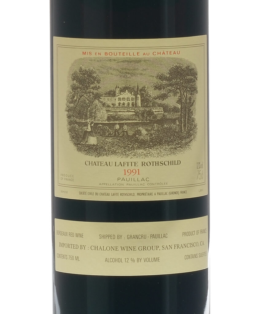 Chateau Lafite Rothschild Bordeaux 1991