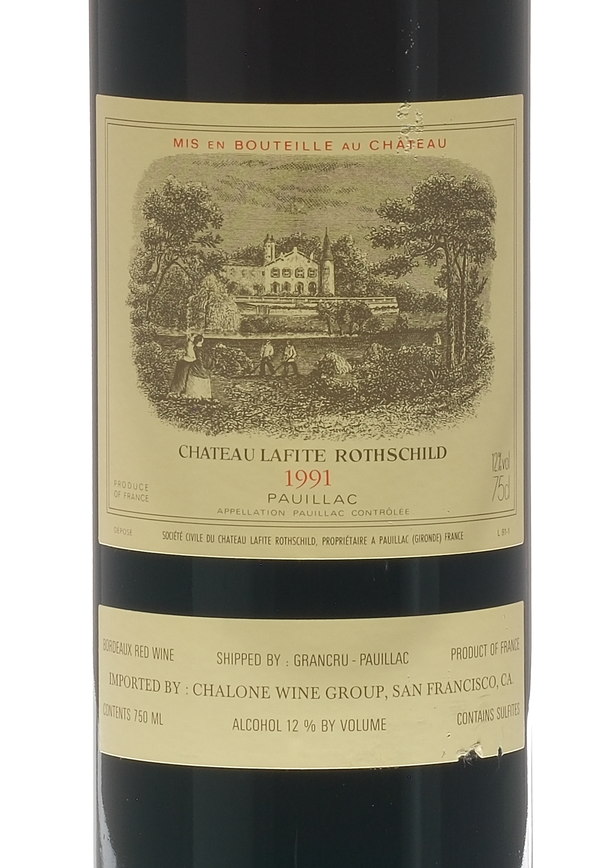 Chateau Lafite Rothschild Bordeaux 1991