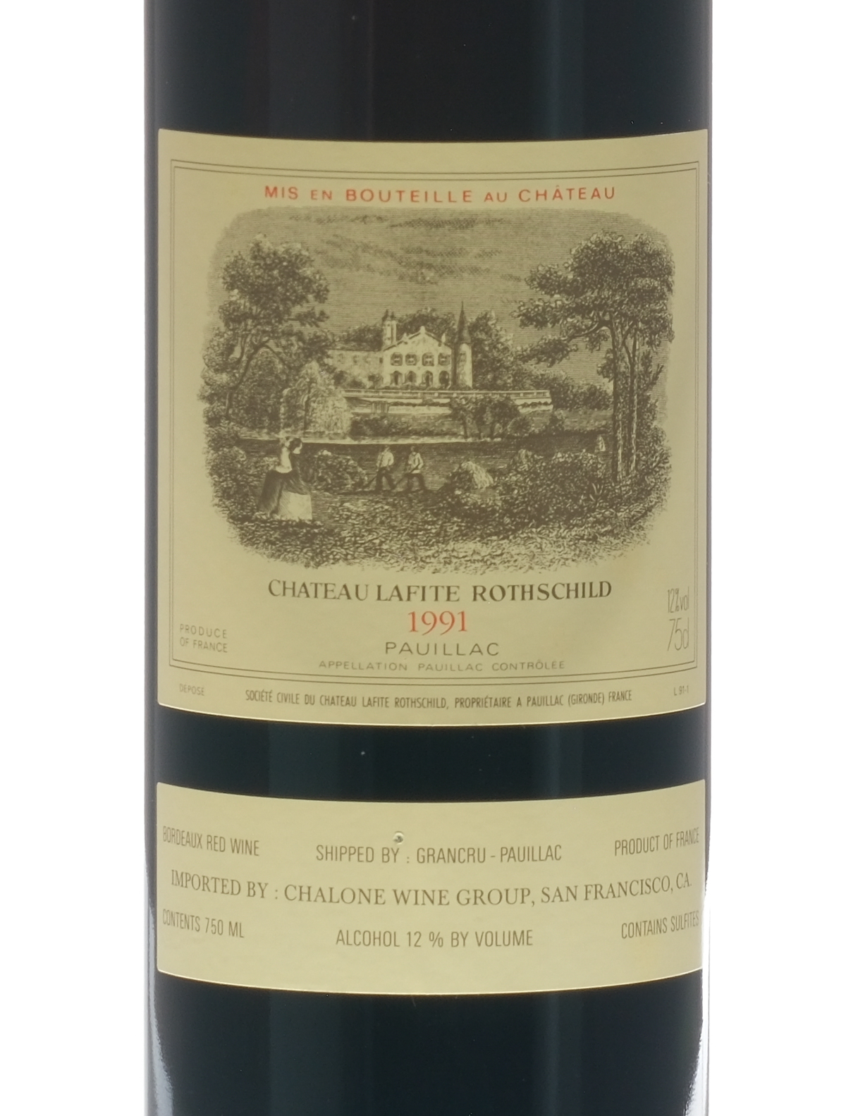 Chateau Lafite Rothschild Bordeaux 1991