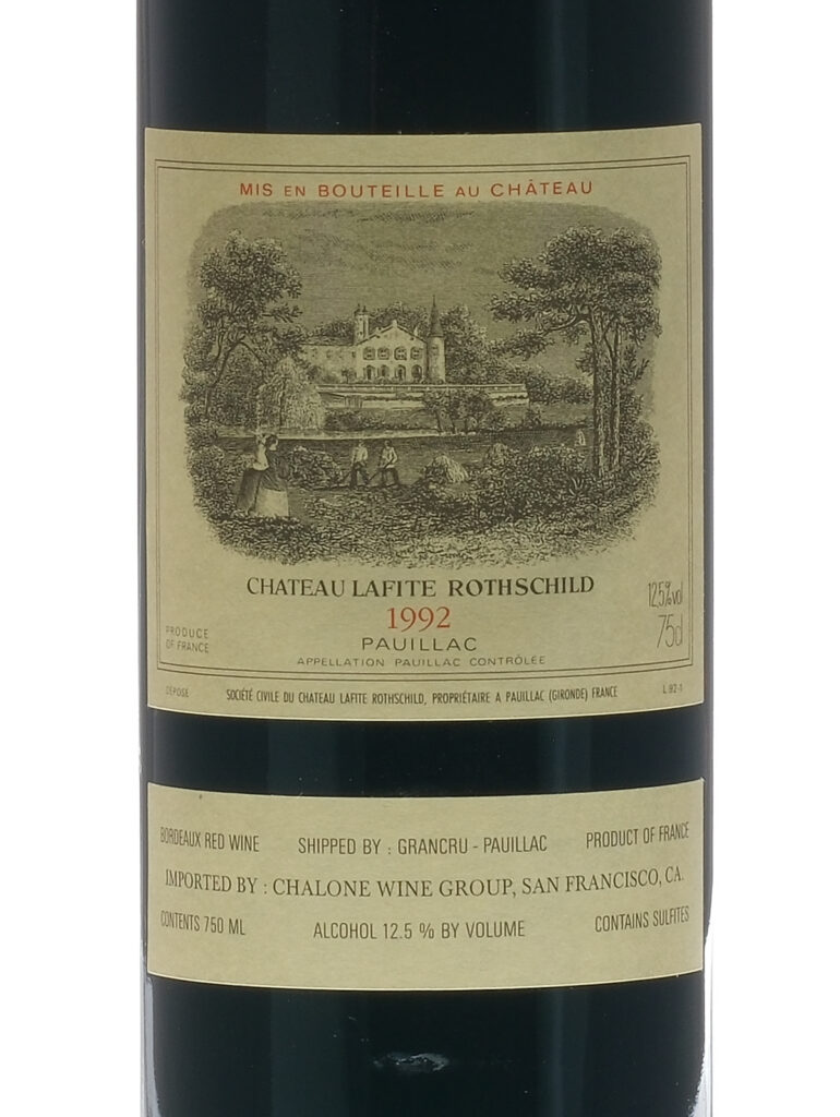 Chateau Lafite Rothschild Bordeaux 1992