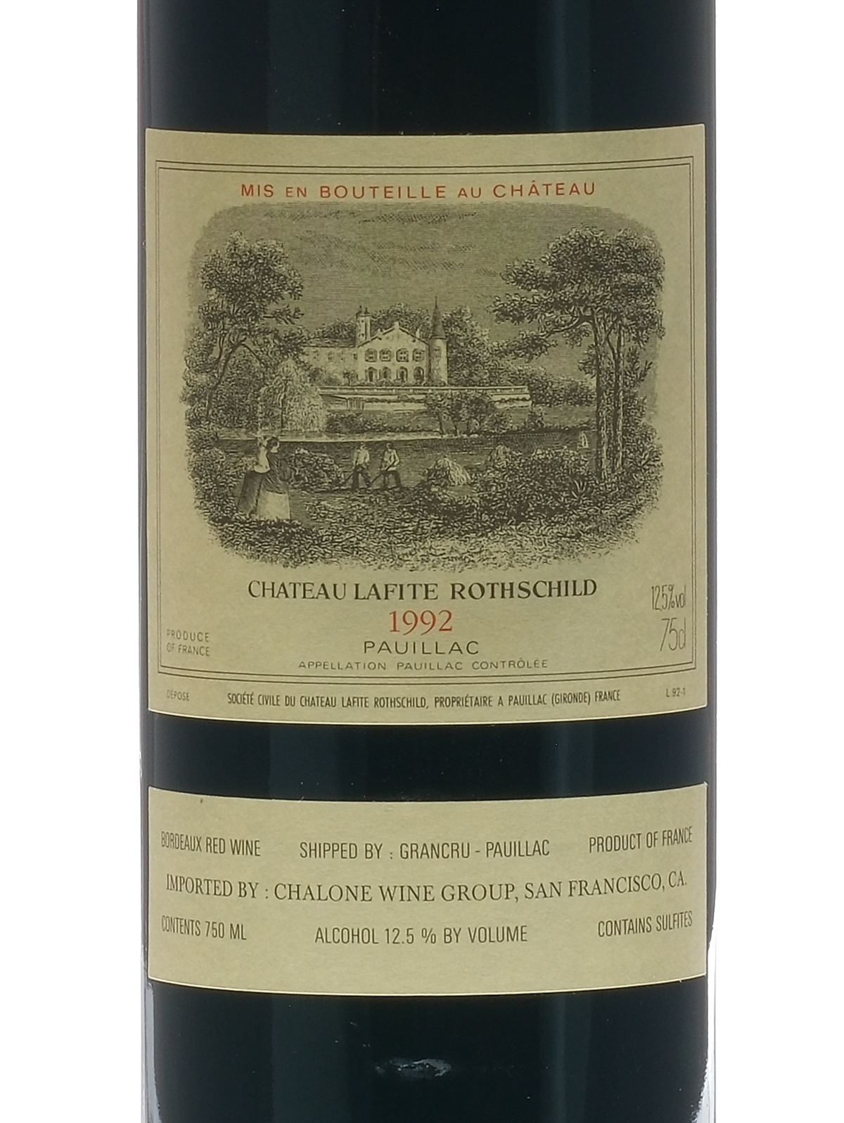 Chateau Lafite Rothschild Bordeaux 1992