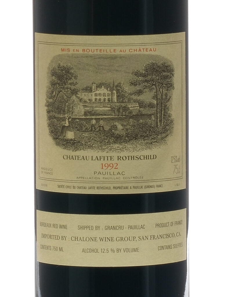 Chateau Lafite Rothschild Bordeaux 1992