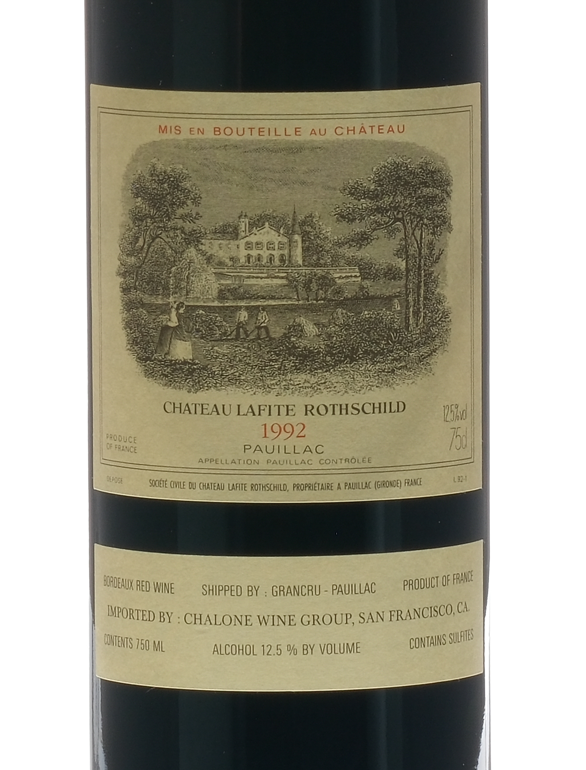 Chateau Lafite Rothschild Bordeaux 1992