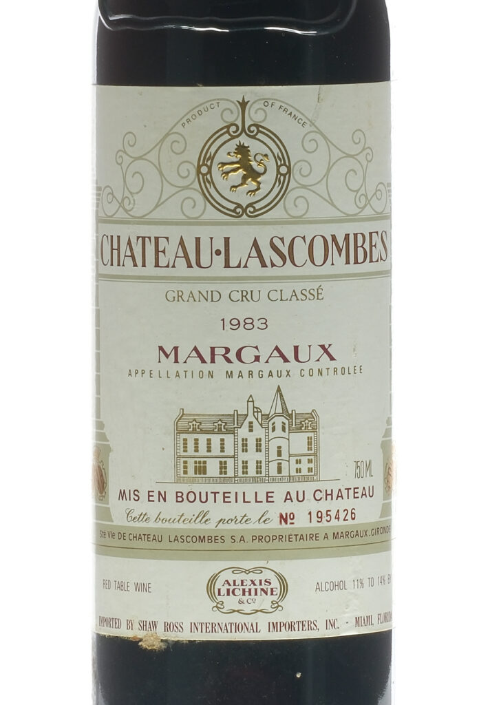 Chateau Lascombes Bordeaux 1983