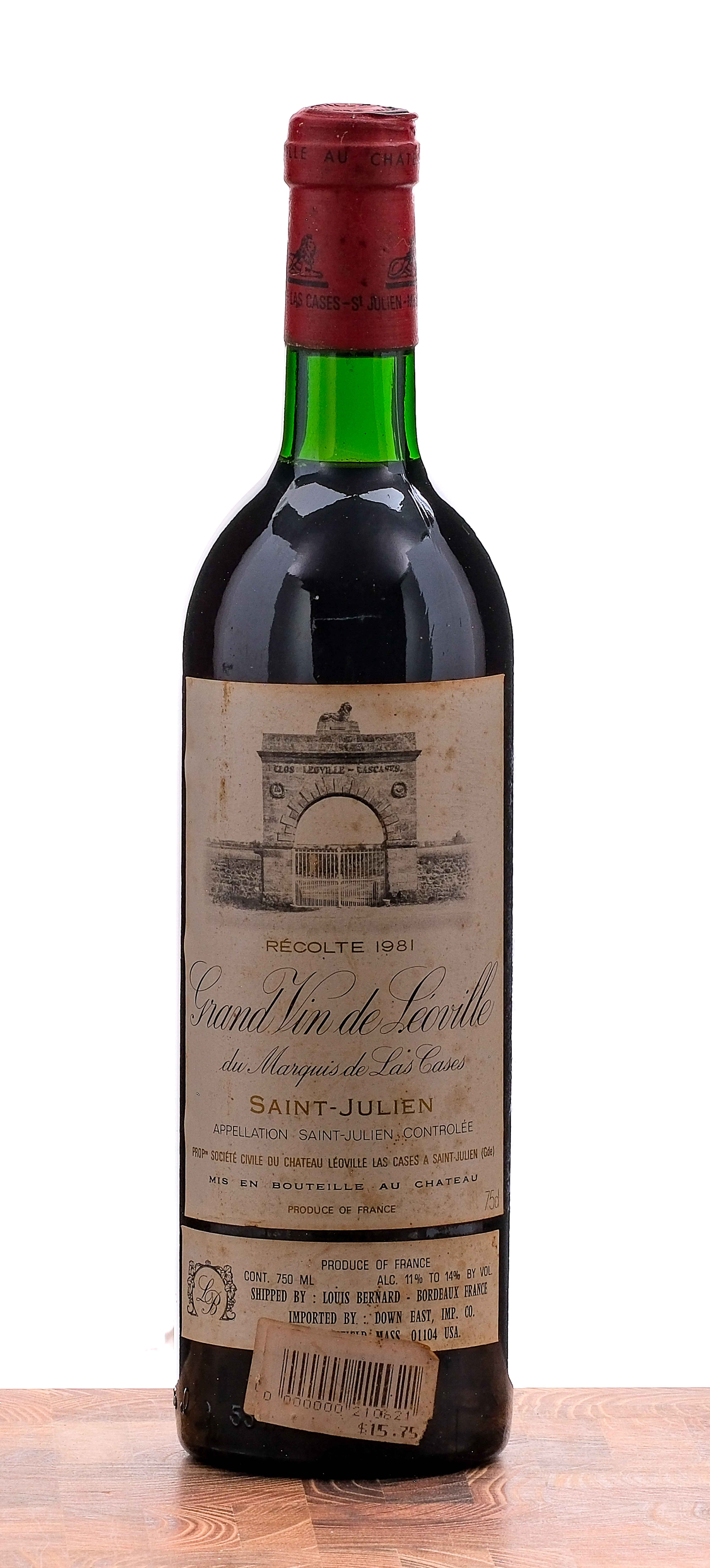 Chateau Leoville Las Cases "Grand Vin de Leoville" Saint-Julien Medoc 1981