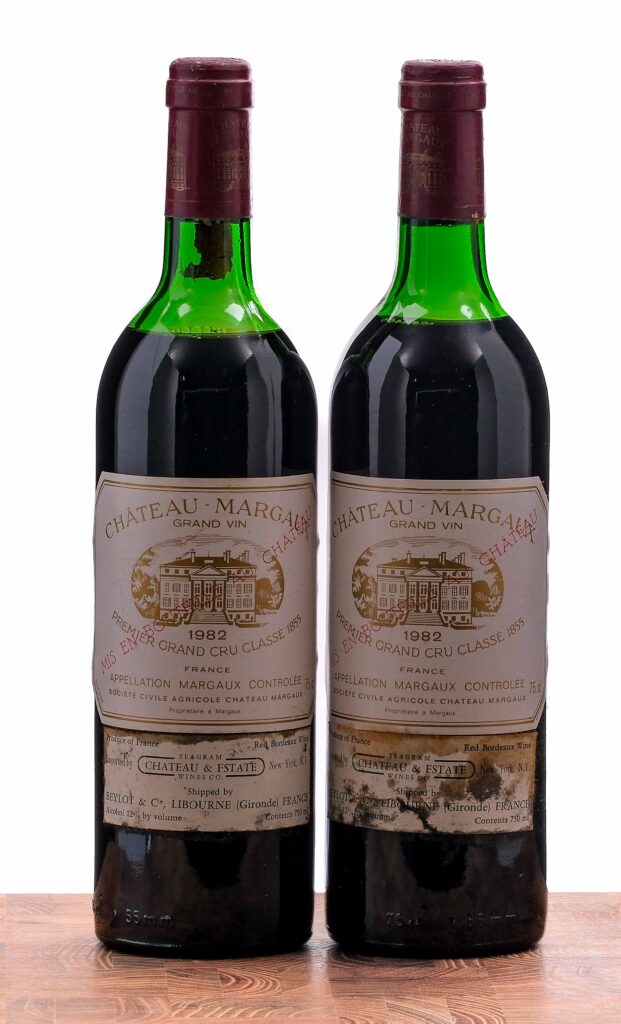 Chateau Margaux "Grand Vin" Premiere Grand Cru Classe 1982 Group (2 Bottles)