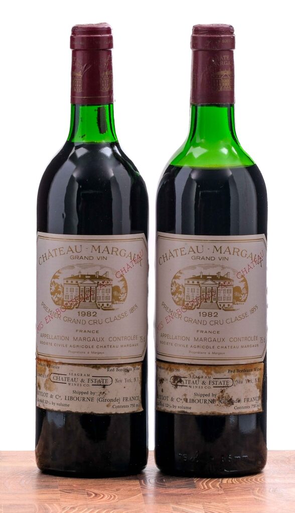 Chateau Margaux "Grand Vin" Premiere Grand Cru Classe 1982 Group (2 Bottles)
