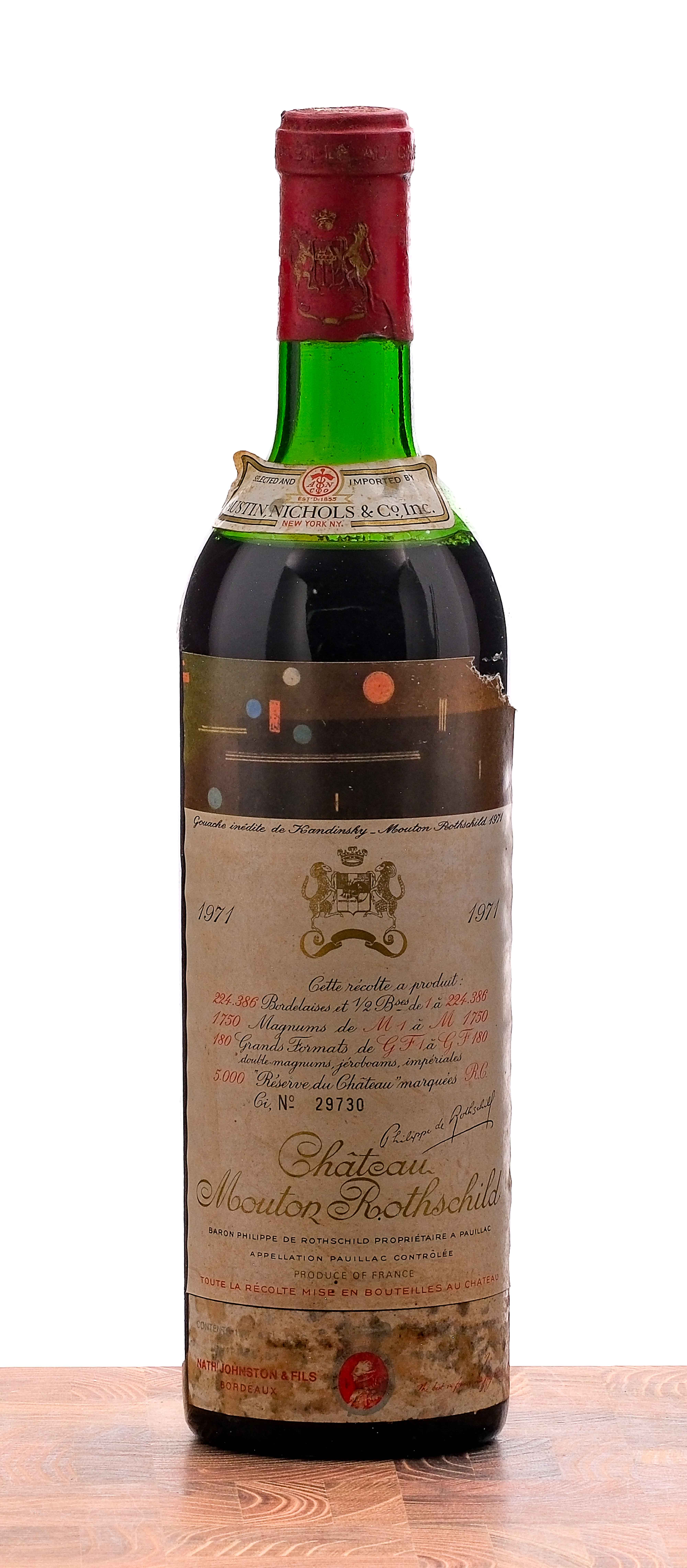 Chateau Mouton Rothschild Pauillac 1971