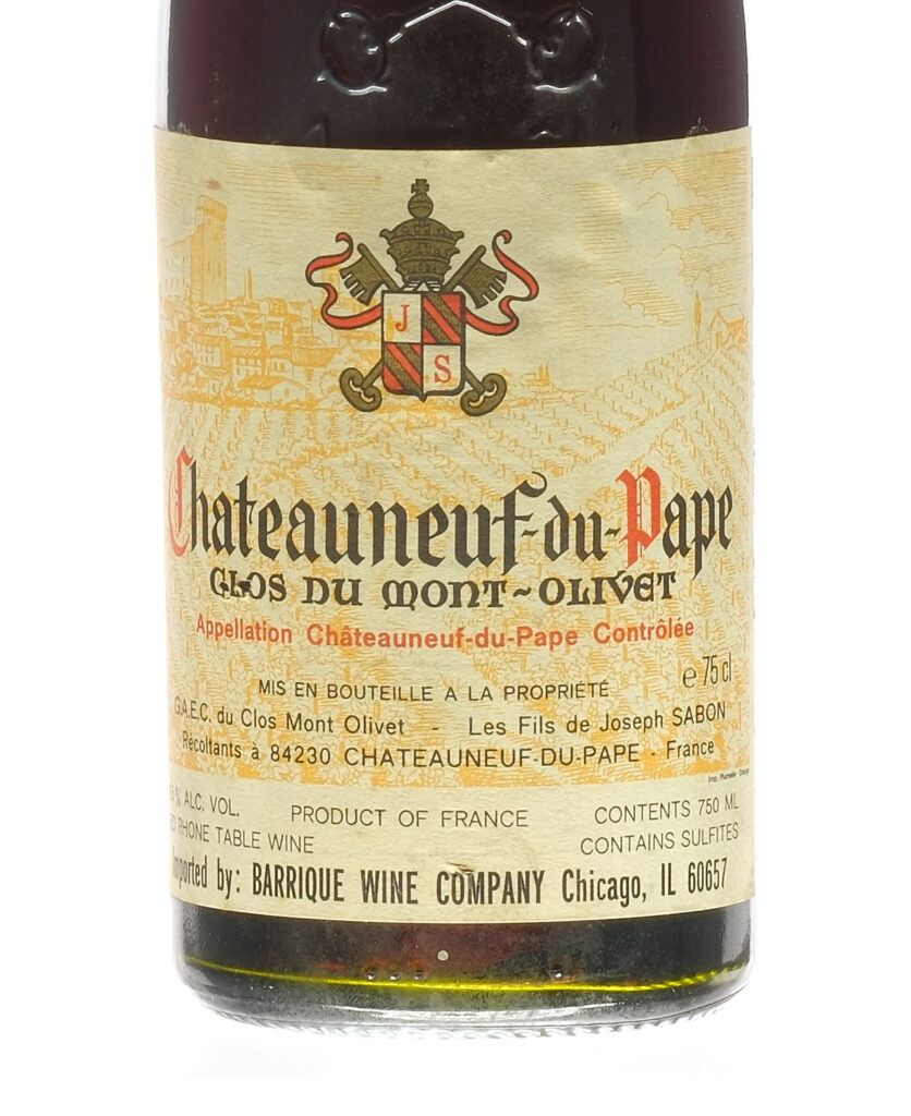 Chateauneuf-du-Pape Du Mont-Olivet Rhone 1985