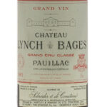 Cheateau Lynch Bages Pauillac 1983
